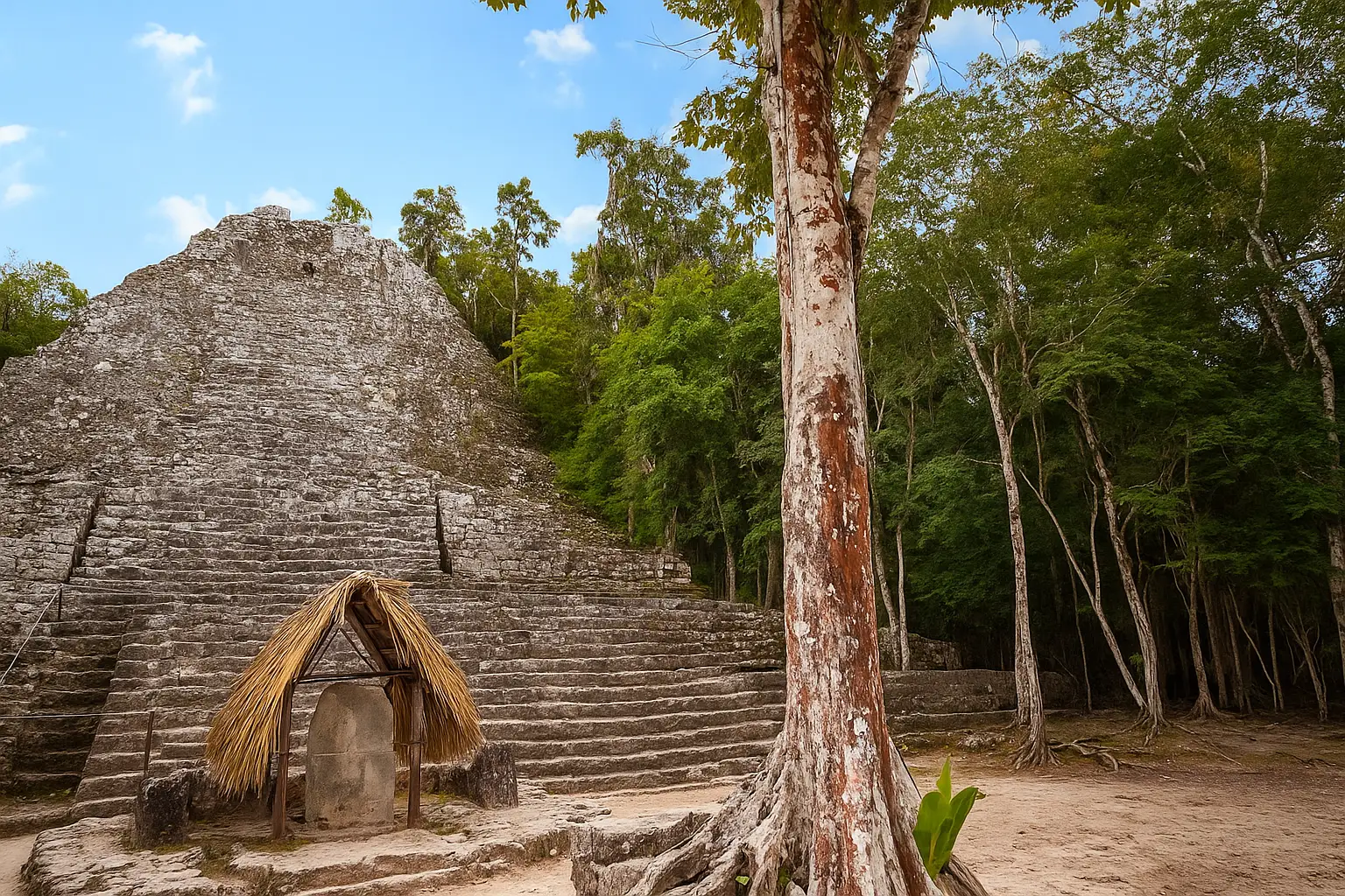 Excursión de un día más allá de Tulum a las ruinas de Cobá y pueblos maya
